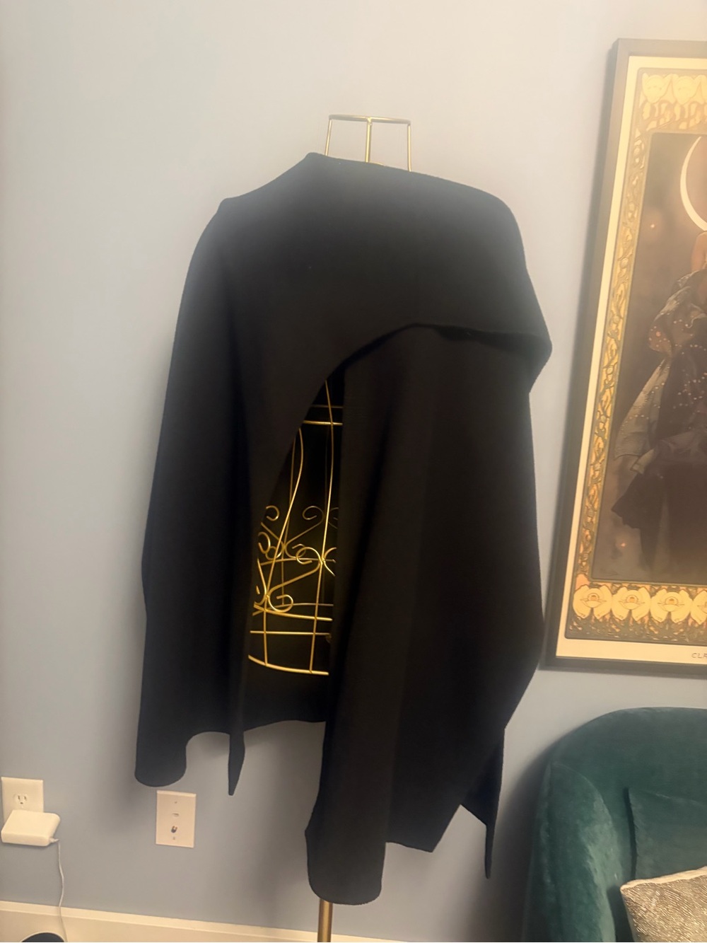 COS Black Women’s Draped Wool Wrap